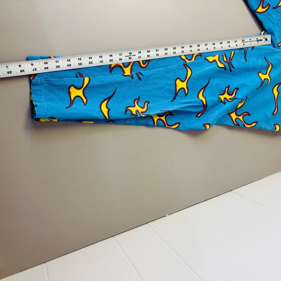 GOLF WANG Flame Pants Size 32 Mens Blue Tyler The Creator Tapered Cotton - Picture 5 of 7